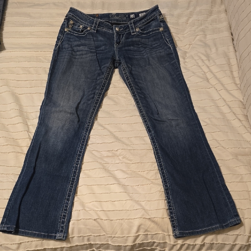 Miss Me Blue Flare Wide Leg Jeans